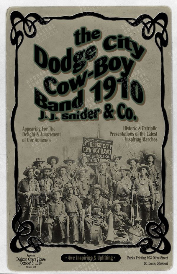 Dodge City Cowboy Marching Band 1910